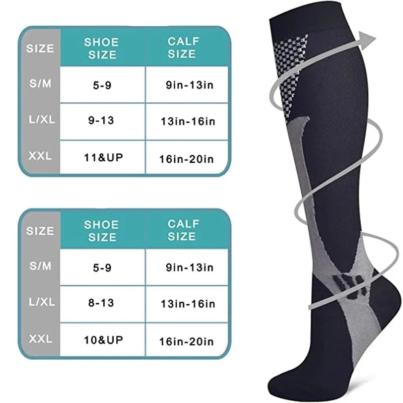 Chaussettes de Compression 20-30 mmHg : Performance et Confort pour Randonneurs Exigeants