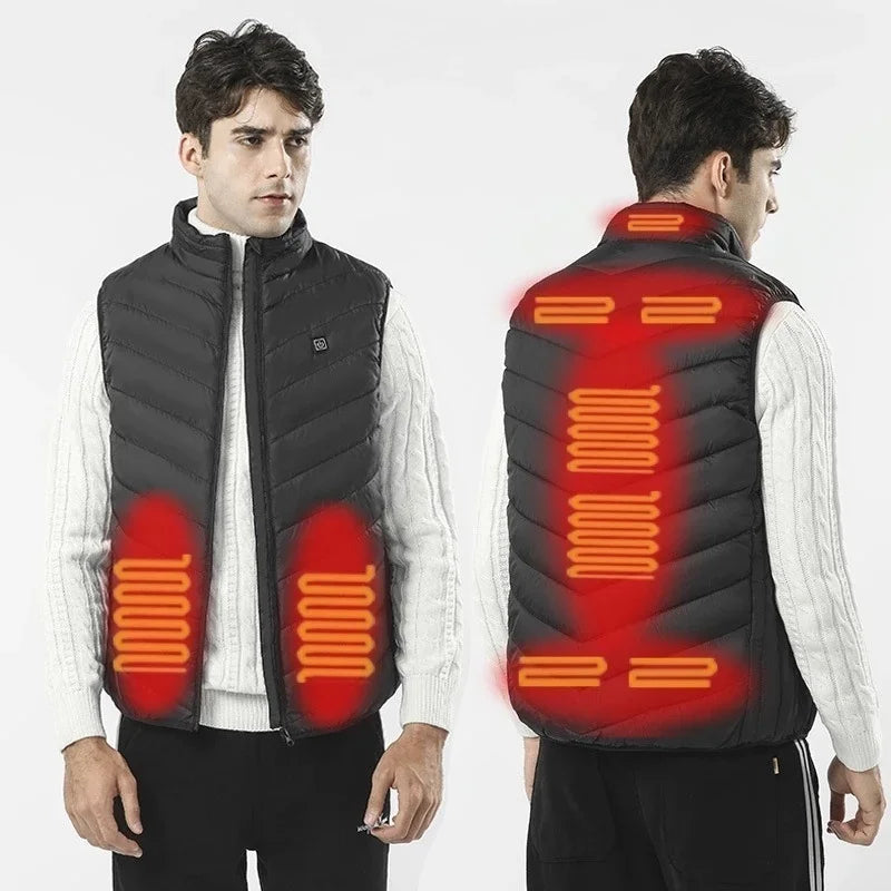 Veste Chauffante Électrique USB  - Gilet Thermique Unisexe