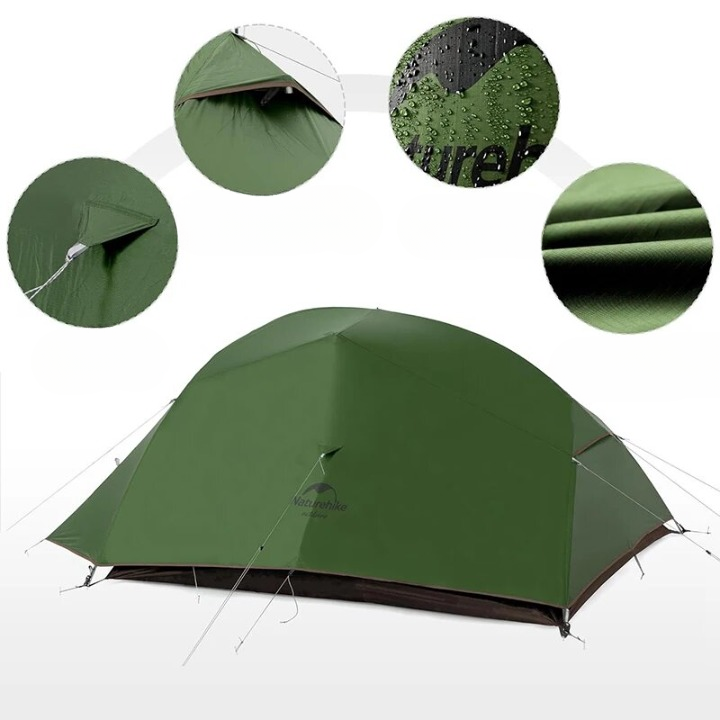 Tente de Camping 3 Places -  Ultraléger Imperméable pour Randonnée