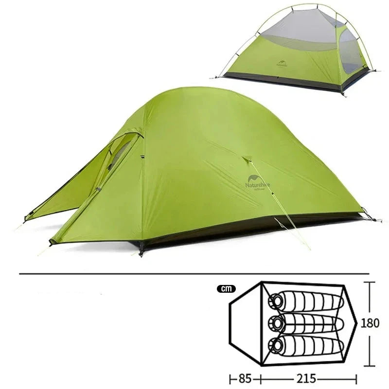 Tente de Camping 3 Places -  Ultraléger Imperméable pour Randonnée