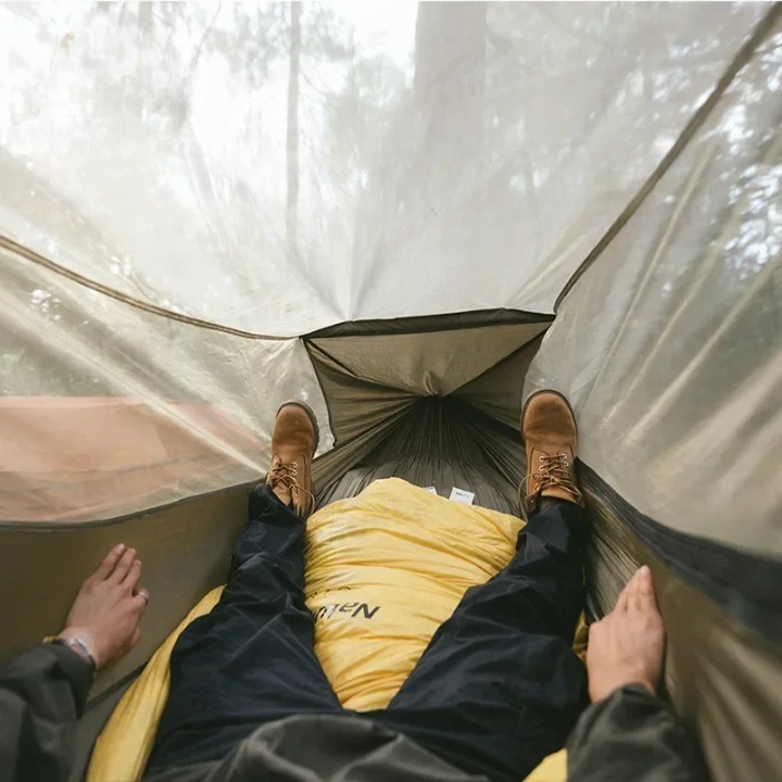 Hamac de Camping Ultraléger avec Moustiquaire pour 1 Personne